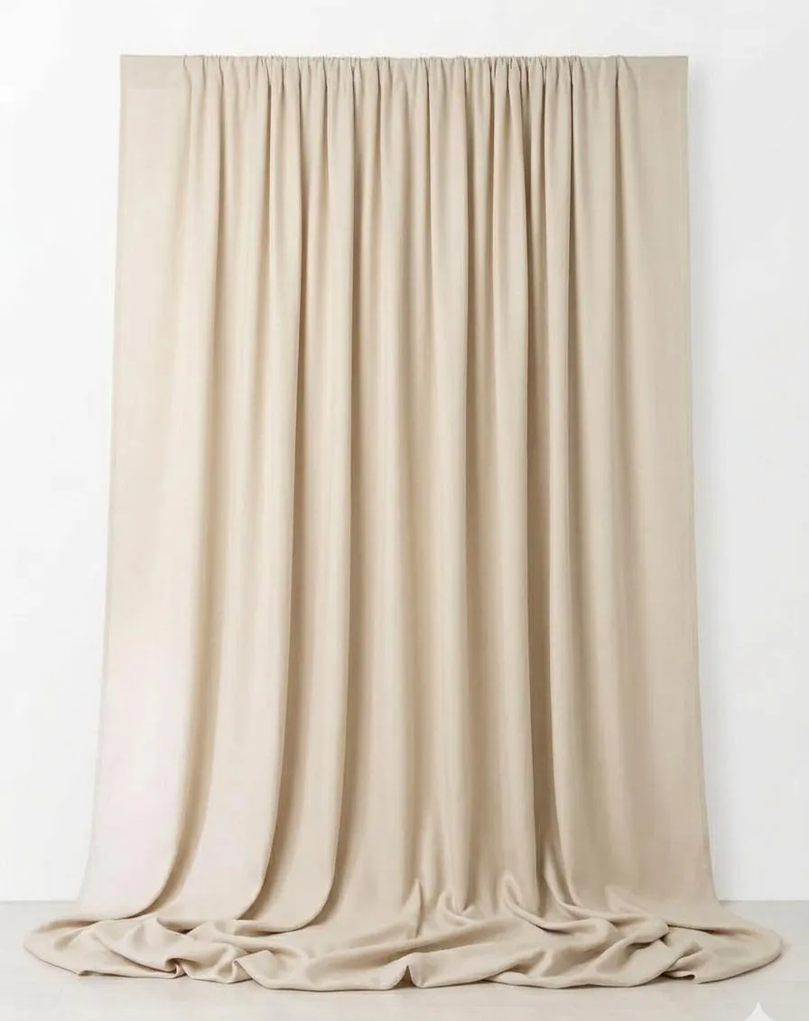 Beige curtains