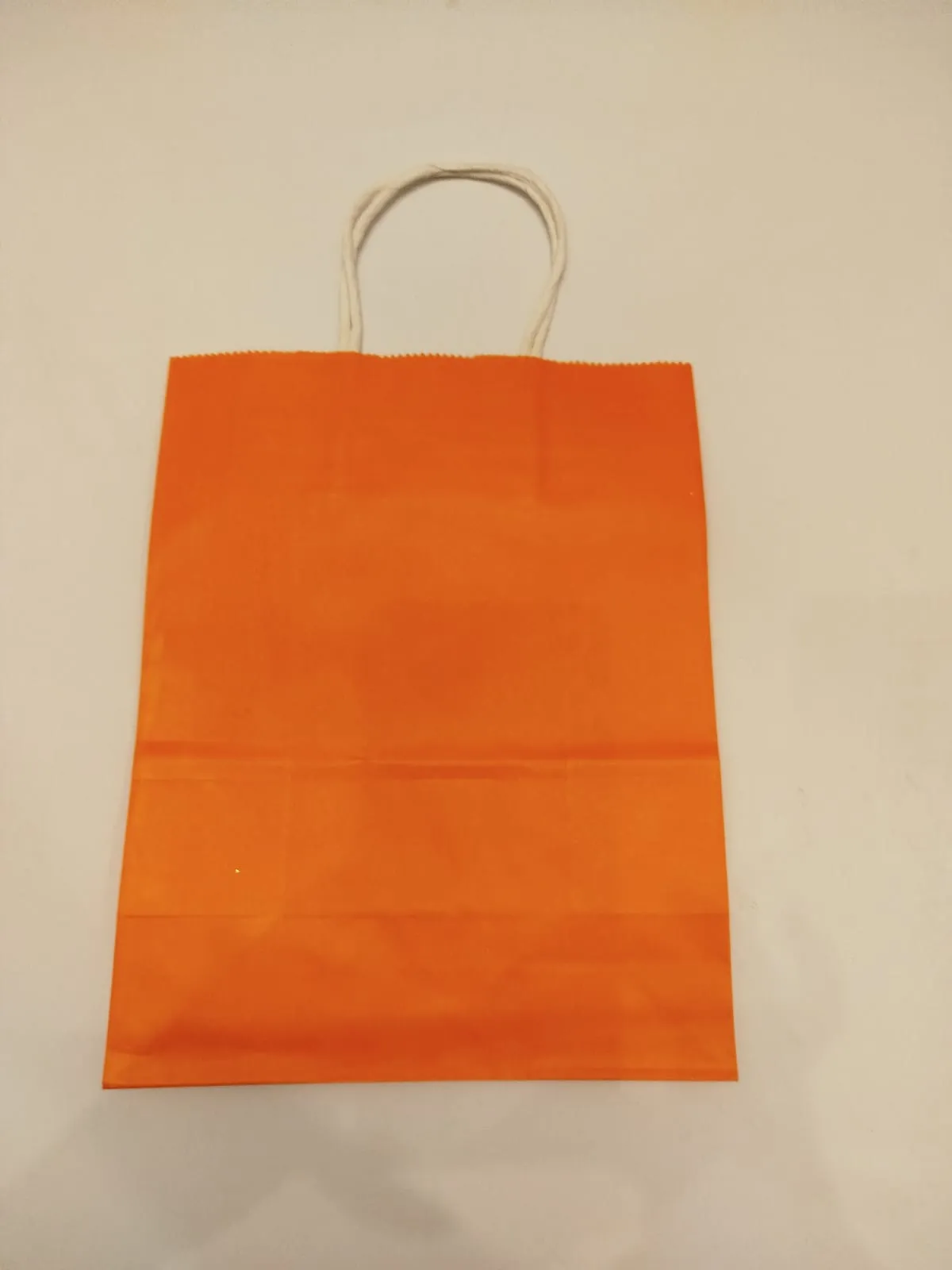 Orange paper bag 10' x 8'