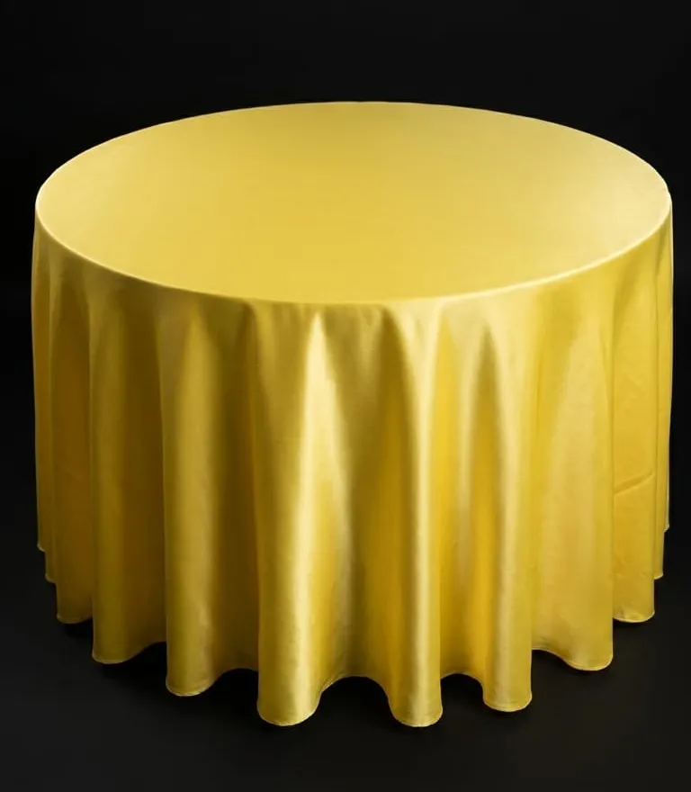 Yellow Gold Round Tablecloths (15)