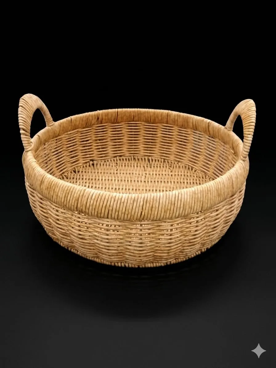 Round Cane Basket
