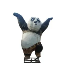 Cartoon Characters Panda Action