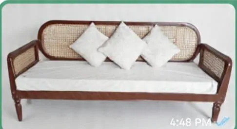 Brown Cane Back Lounges