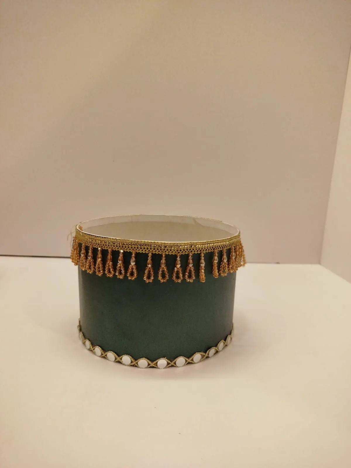 Dark green fancy box Size 8x8 inches Height 5 inches