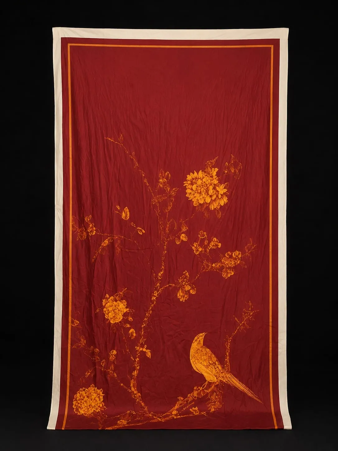 Maroon Printed Panel