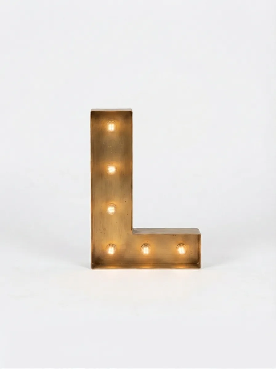 3D LED Letter L