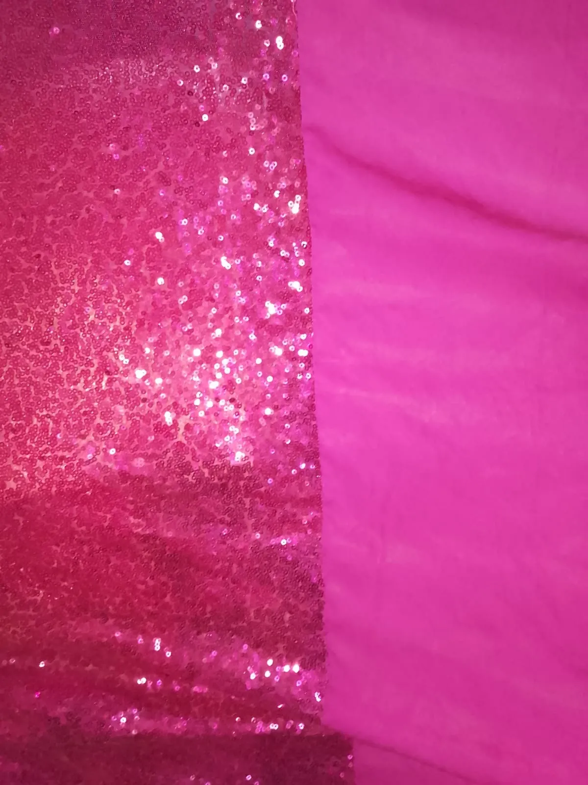 Pink Shiny Curtains