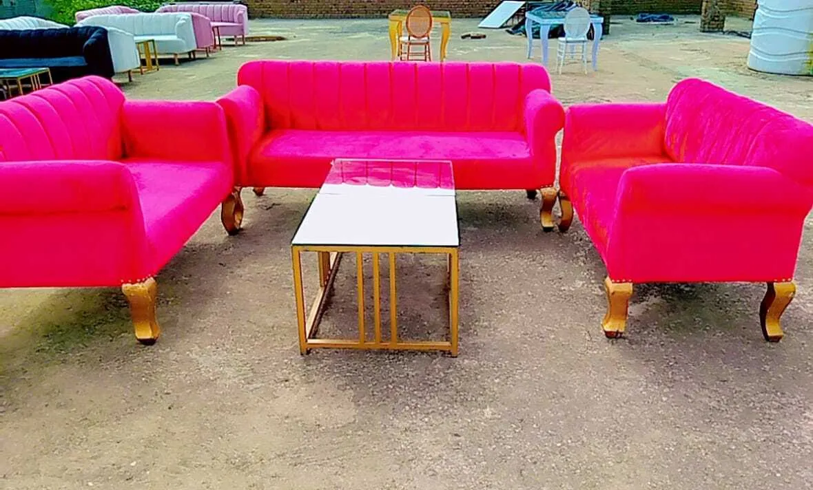 Pink Velvet lounges Khurbooza Style 
