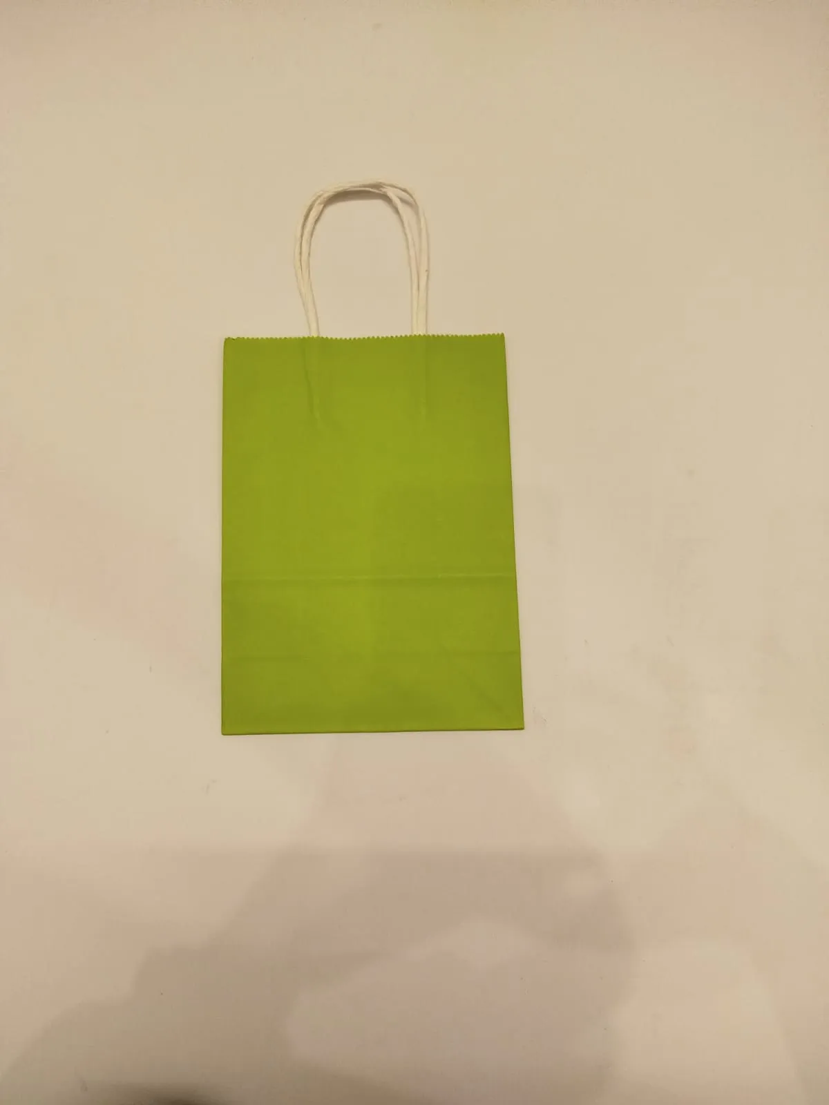 Green paper bags 8' x 6'