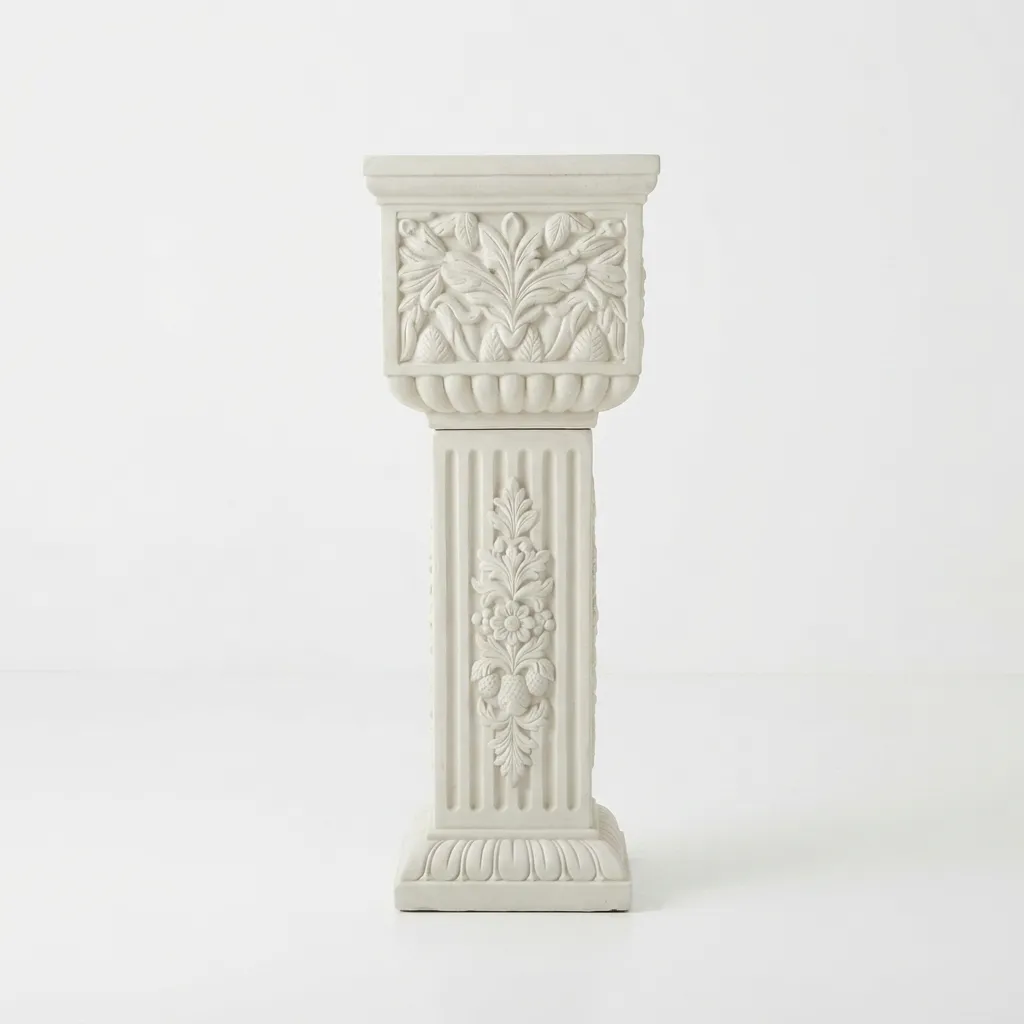 Square pillar urn stand 