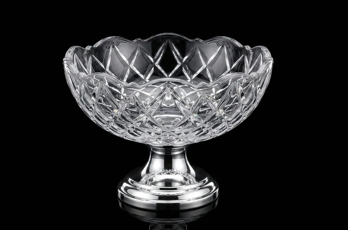 Crystal Cut Fruit Bowl / Vase