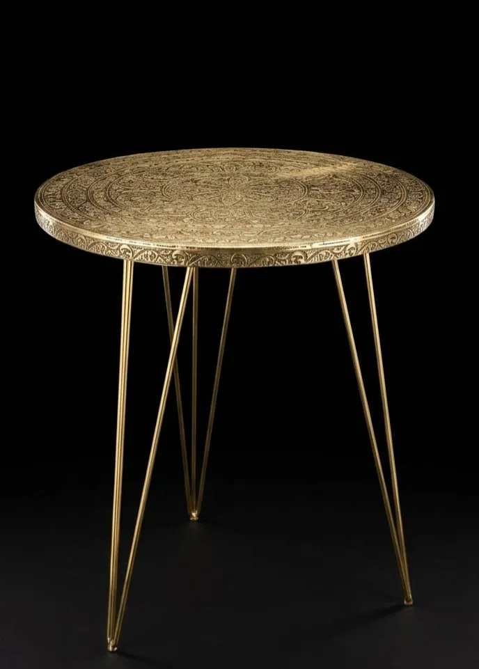Round Golden Table 