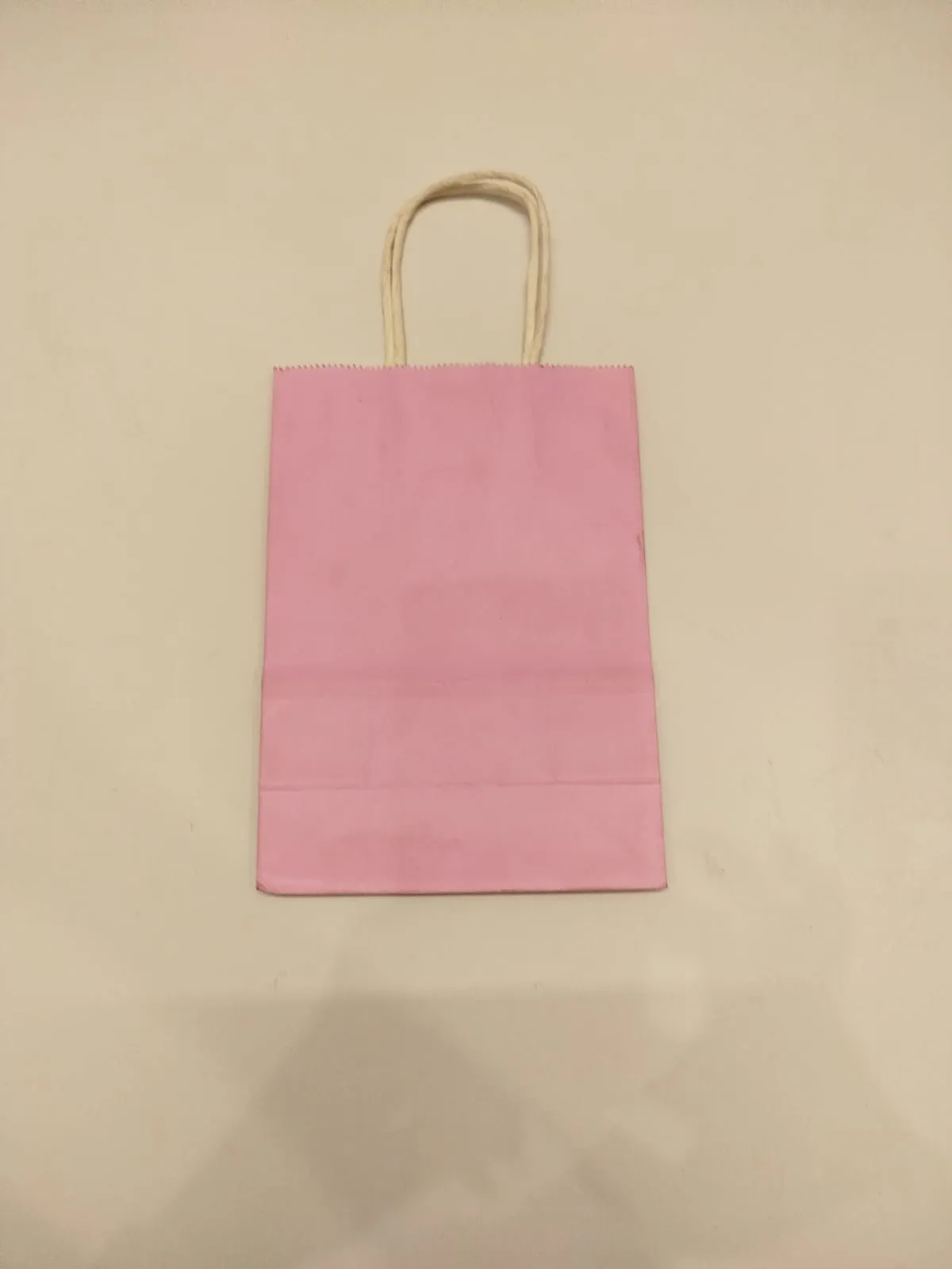 light pink Paper bags 8' x 6'