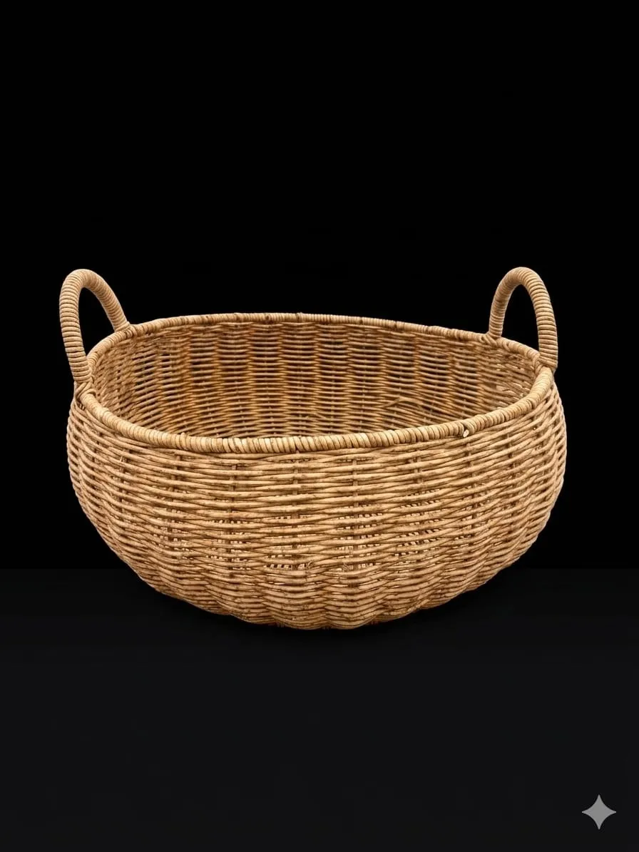 Cane Basket With Handle