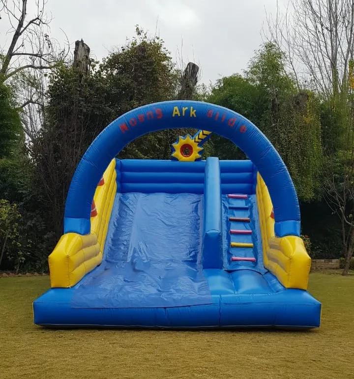 Blue jumping Slide 