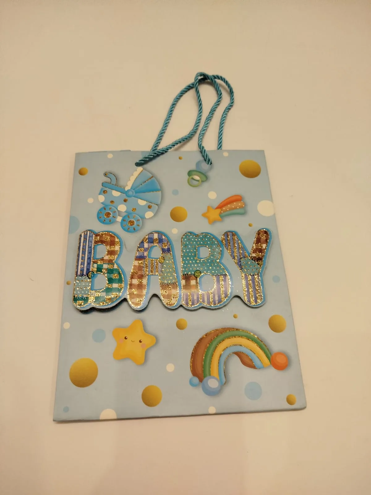 Baby Theme Blue Gift bag Small