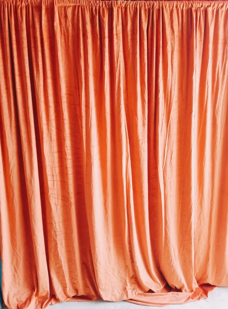Rust Velvet Backdrop Curtains (37)