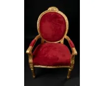 Royal Maroon Velvet King Chairs (2)