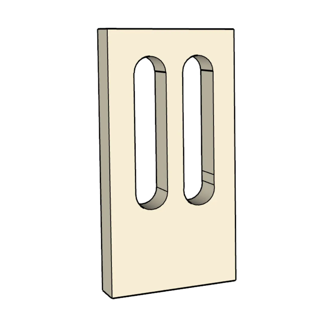 Three Dimentional Shelving Oval Cut Out - 8ft x 4ft 