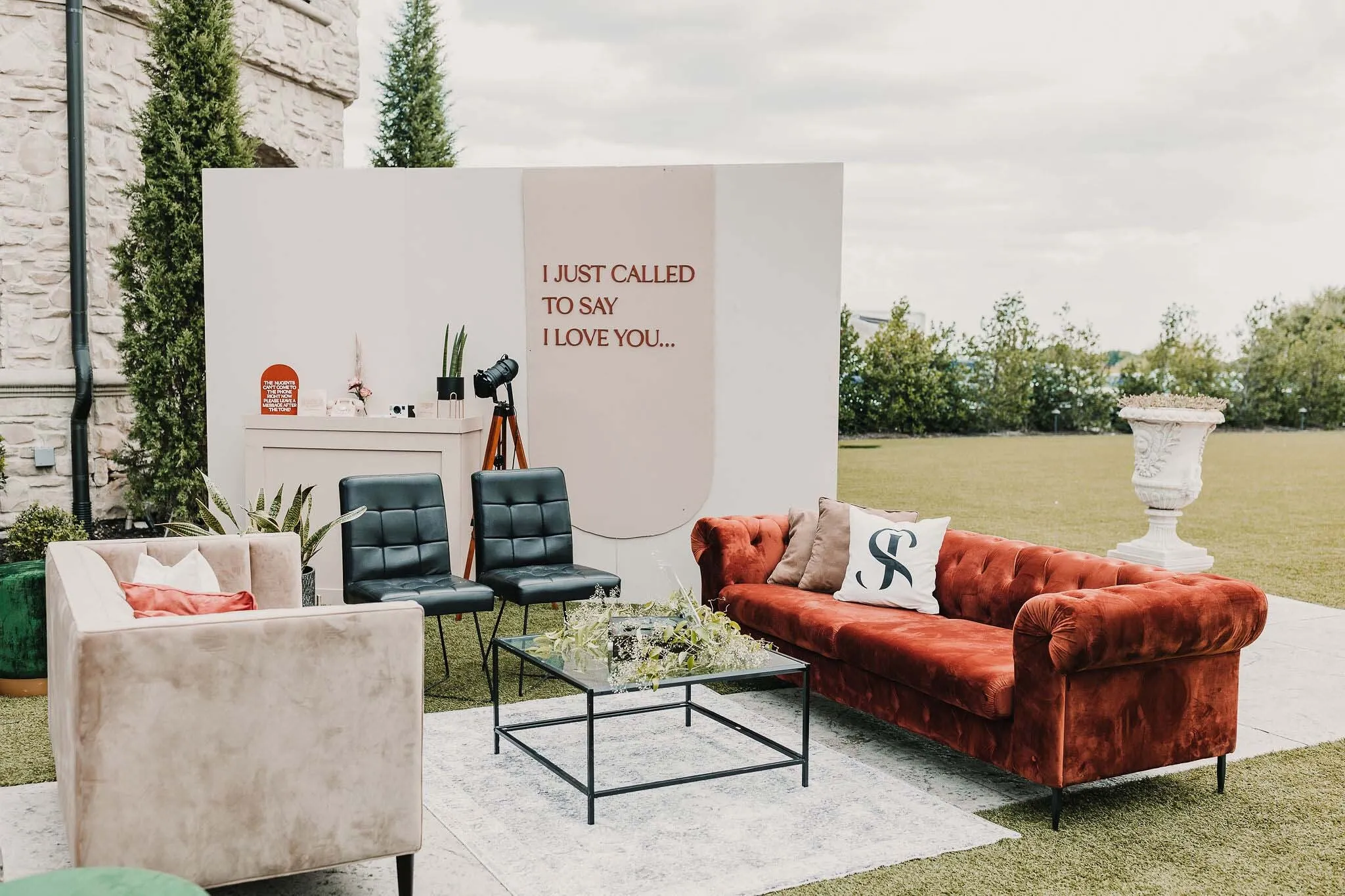 Sienna Rust Velvet Couch