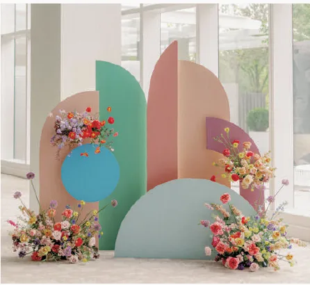 Seven Piece Geometric Panel Backdrop