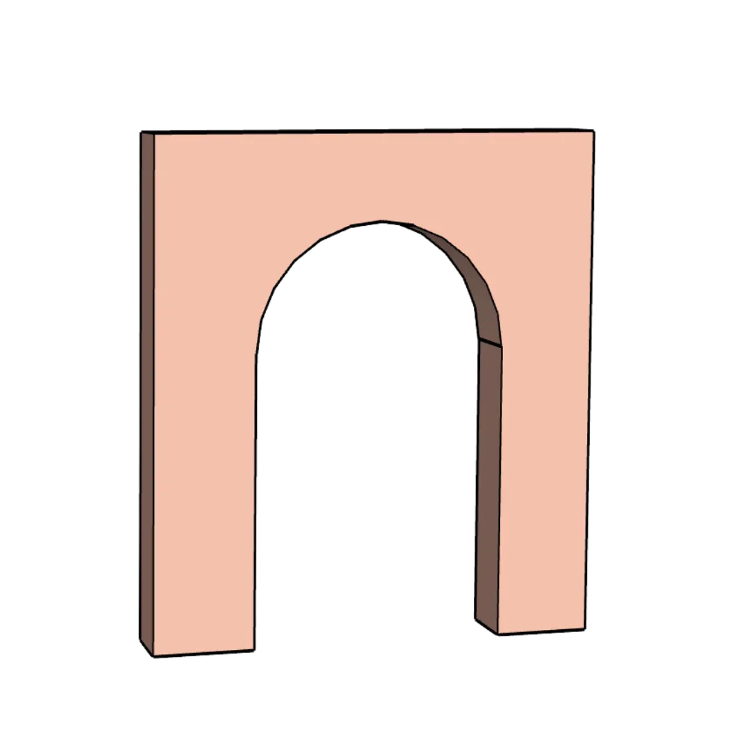 Three Dimentional Arch 9ft x 8ft 