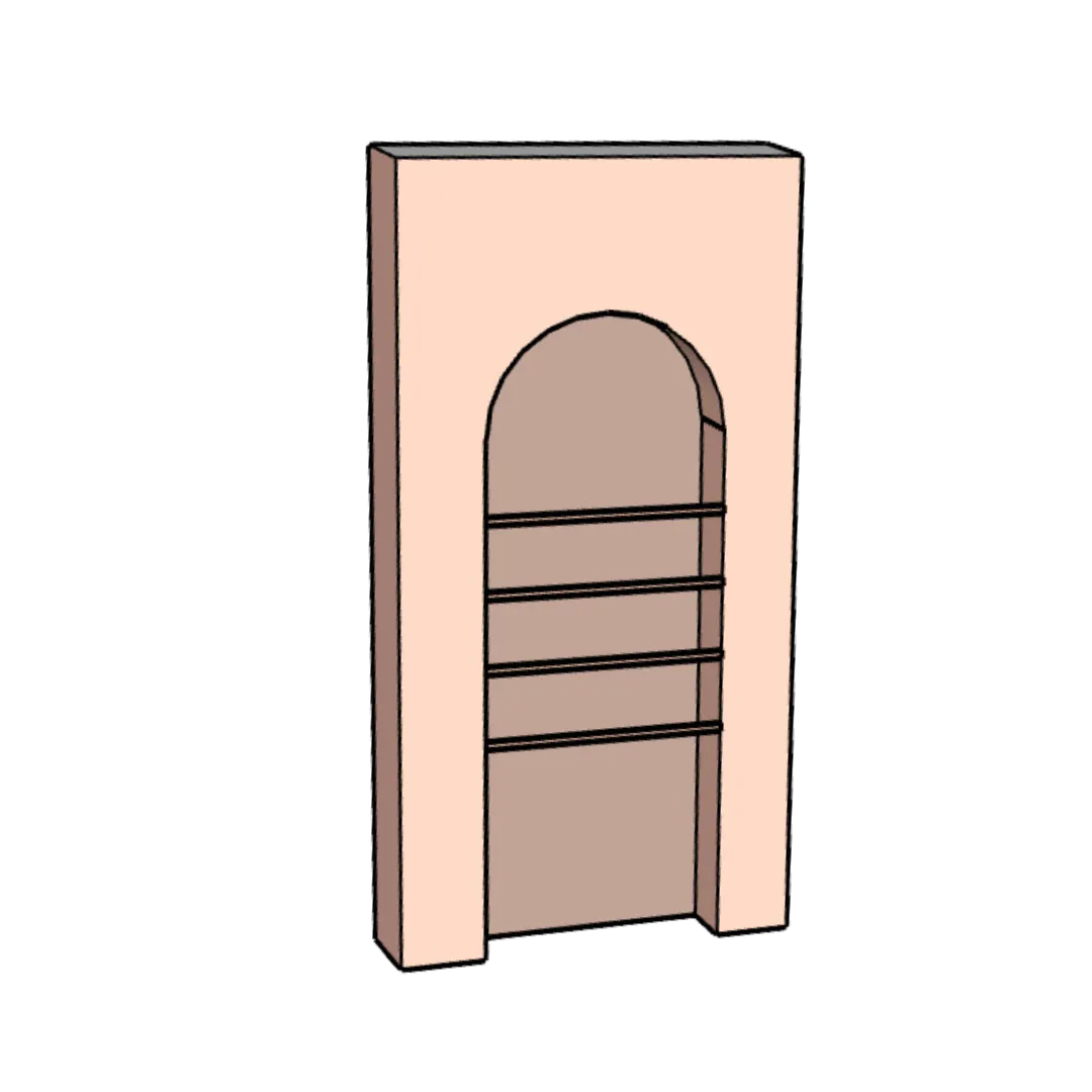 Shelving Unit Arch