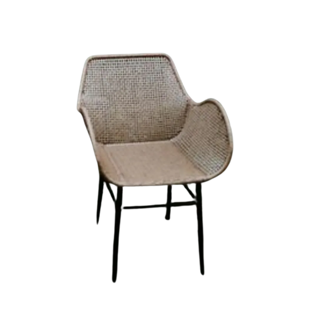 Brown Wicker Accent Chair