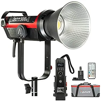 Aputure Light Storm C300d Mark II LED Light Kit with V-Mount Battery Plate