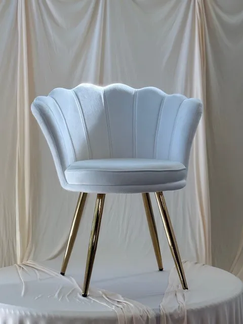 White Cushioned chair