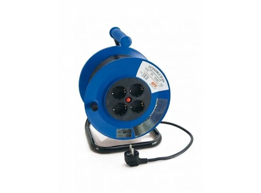 RULO CORRIENTE 25 MTS 4 CONECTORES 