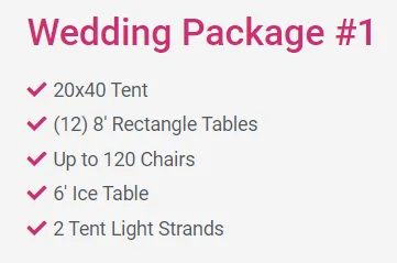 Wedding Package #1