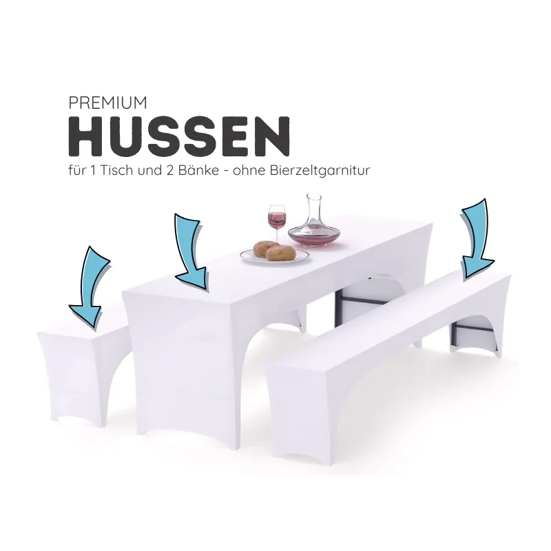 Hussen für Bierzeltgarnitur