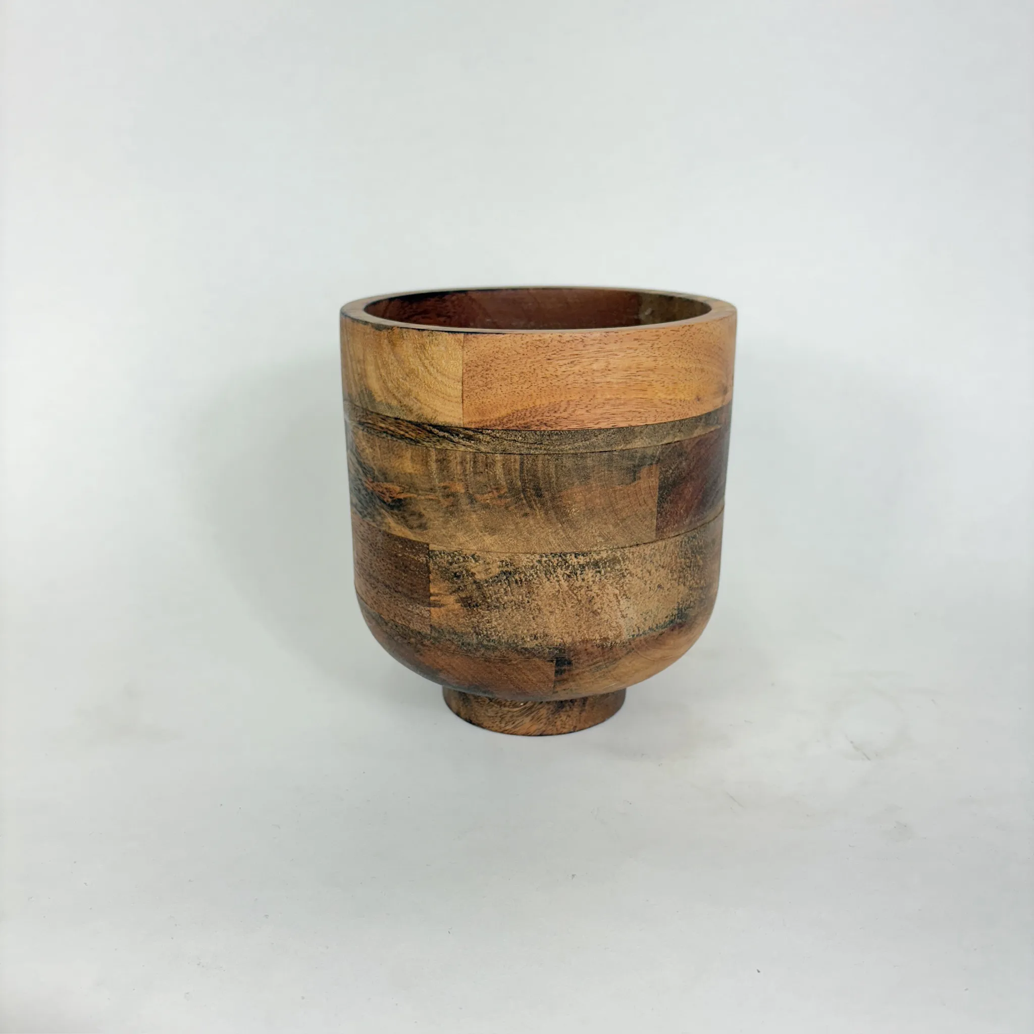 TEAK MID CENTURY POT