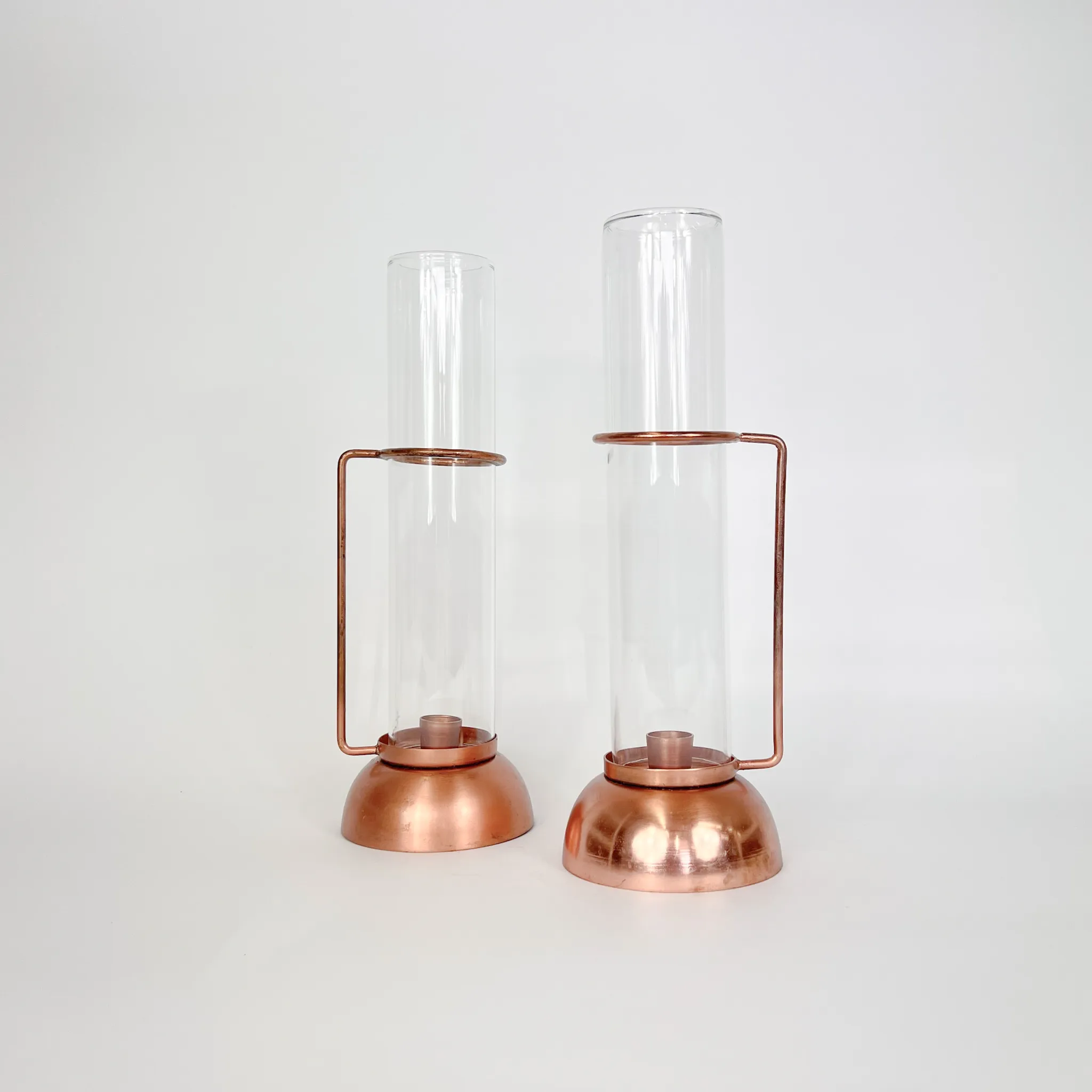 COPPER TAPER LANTERN