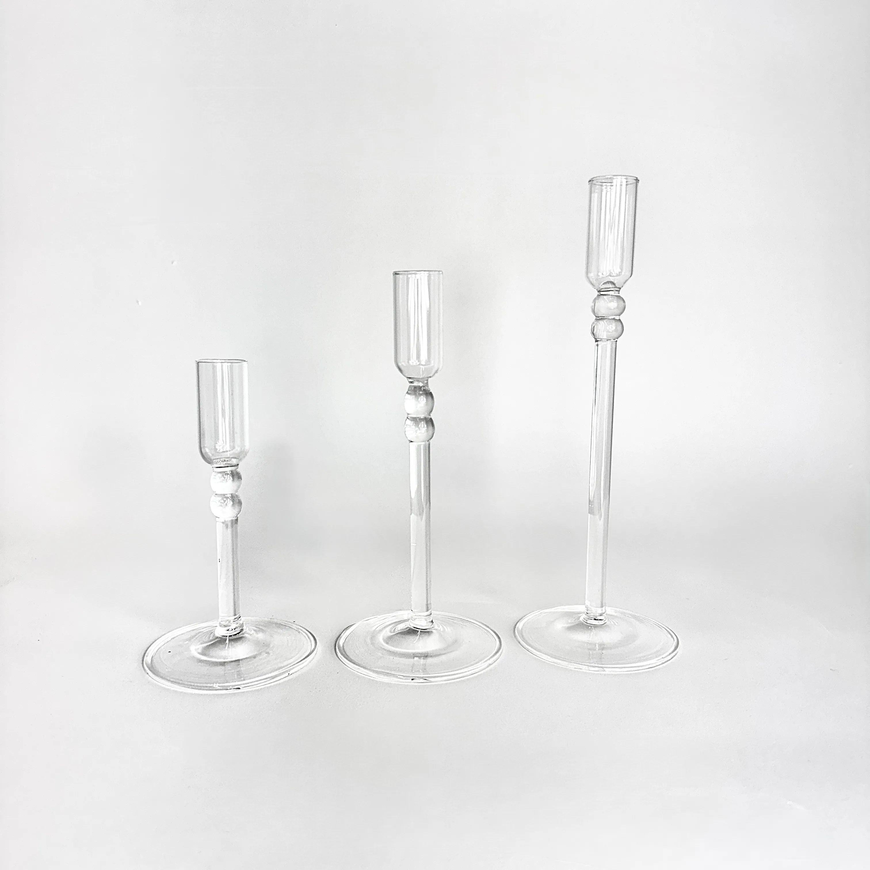 GLASS CANDLESTICK