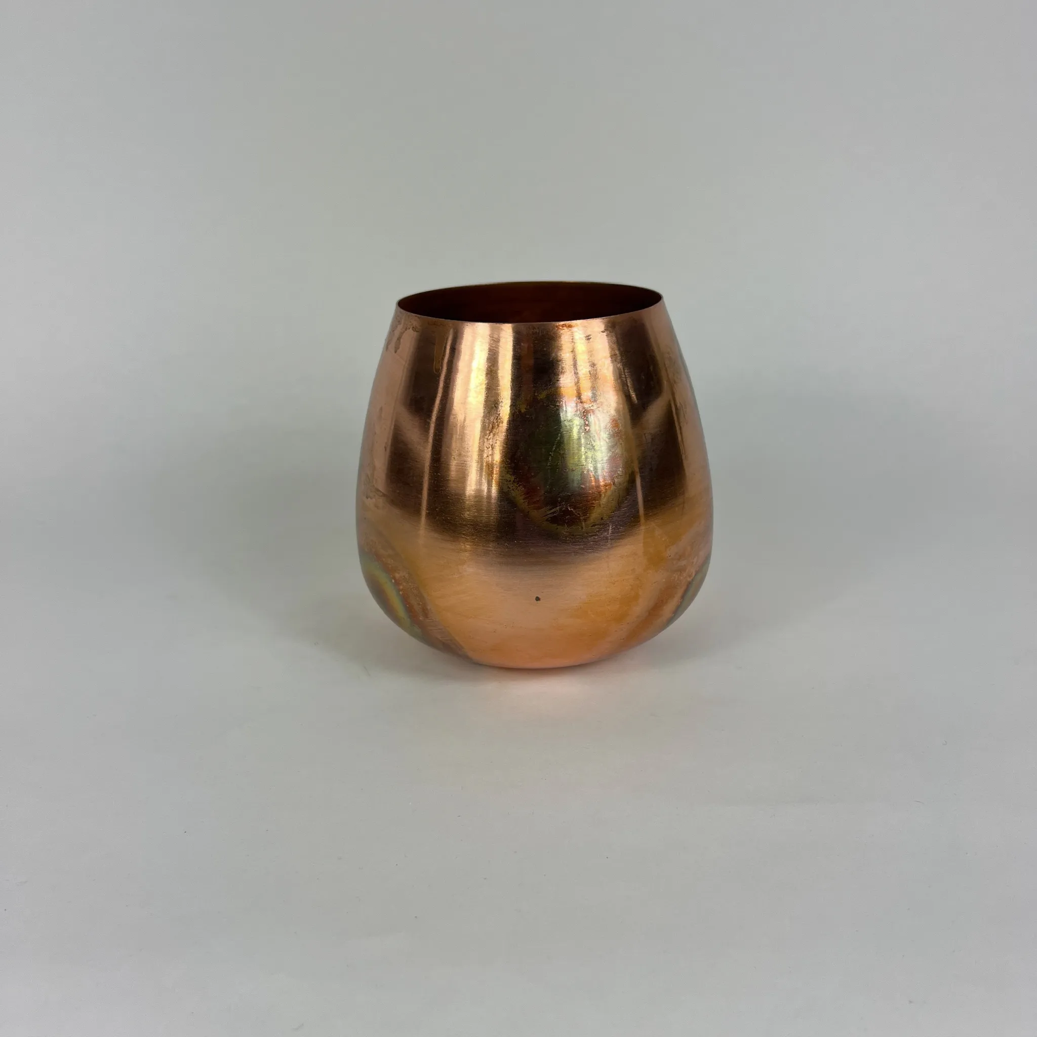 SHINY COPPER EGG POT