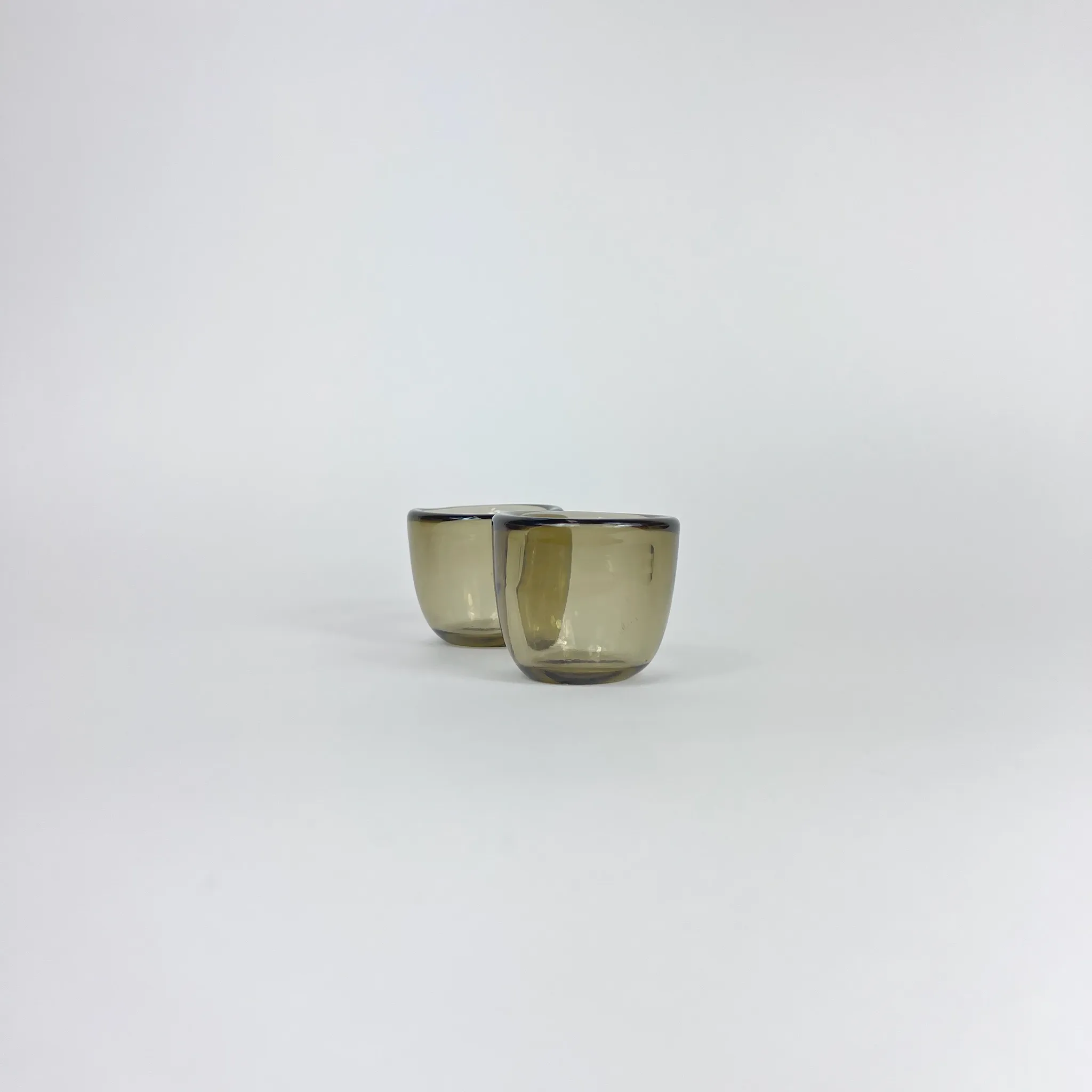 AURORA HANDBLOWN GLASS BROWN VOTIVE