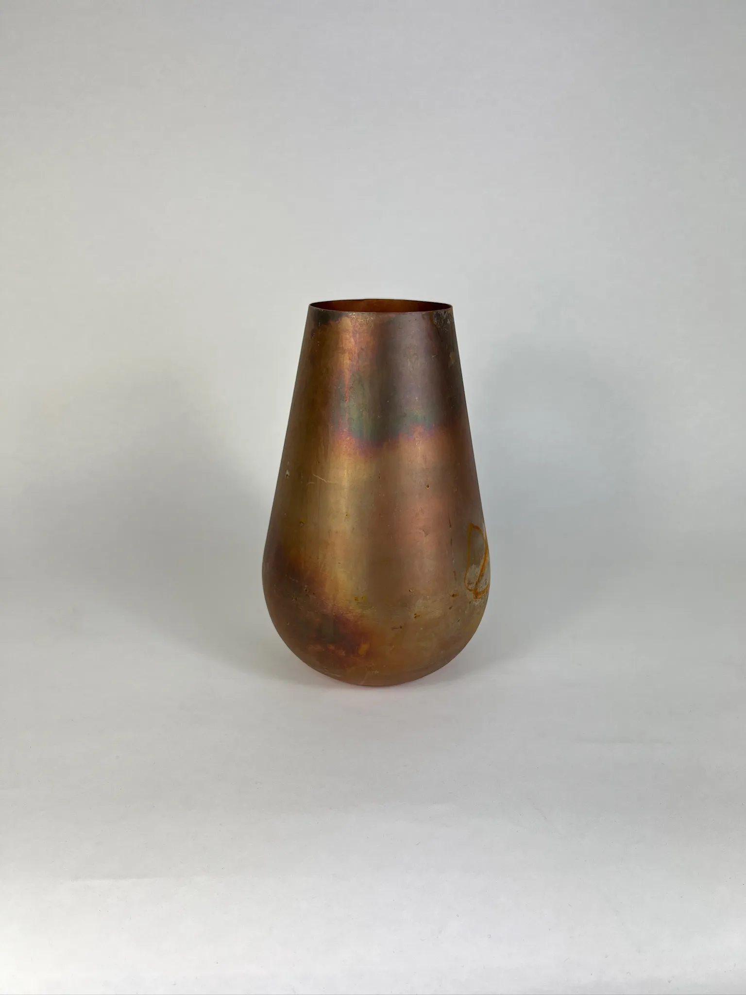 COPPER BULB VASE