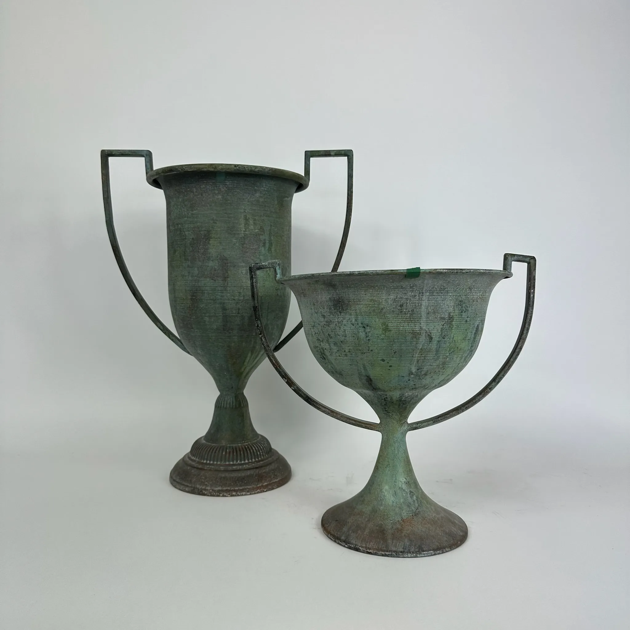 VERDIGRIS CHALICE VASE