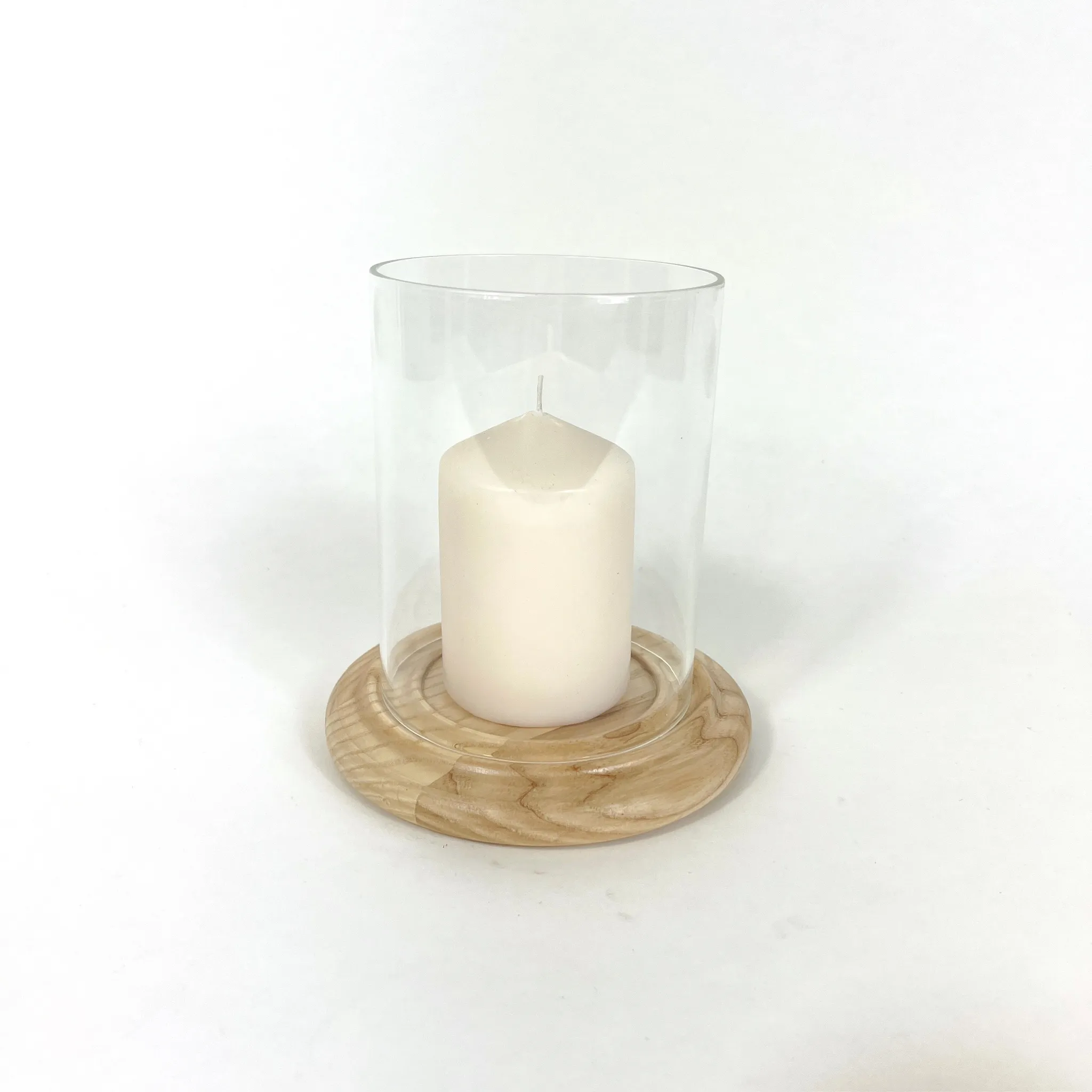 ASH WOOD PILLAR HURRICANE