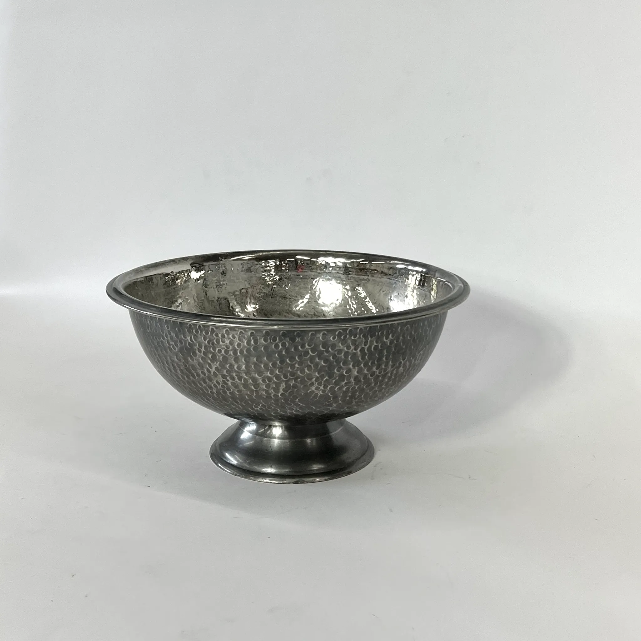 HAMMERED DARK SILVER BOWL