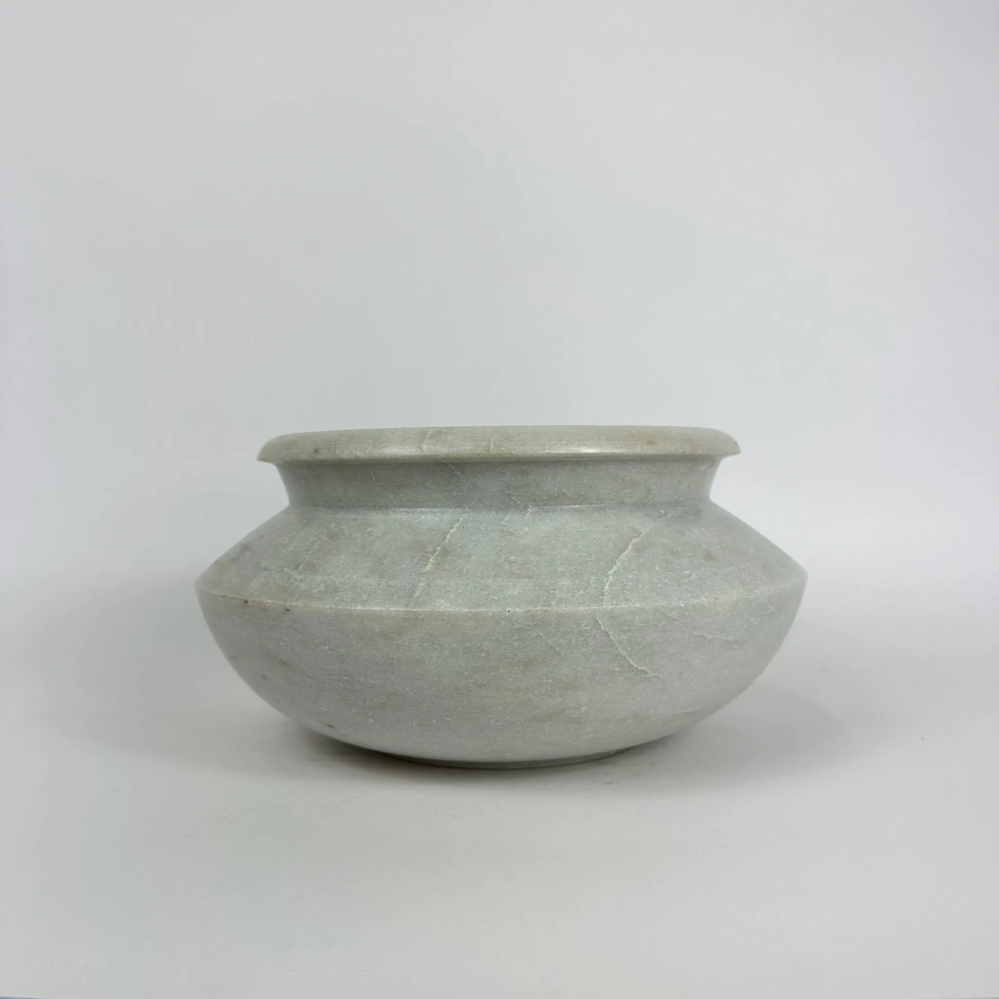 TURNED MARBLE WATER POT