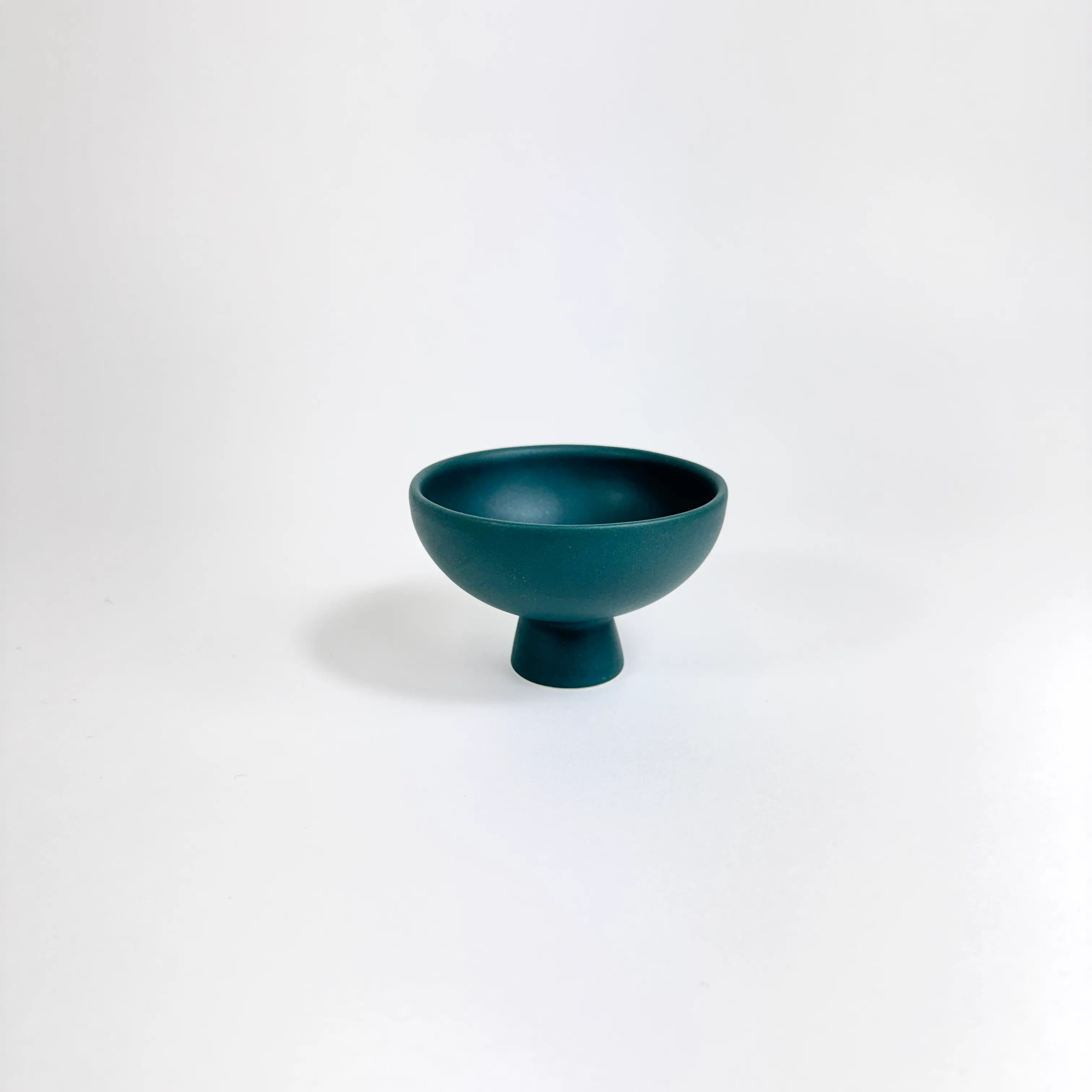 TEAL CERAMIC MINI PEDESTAL