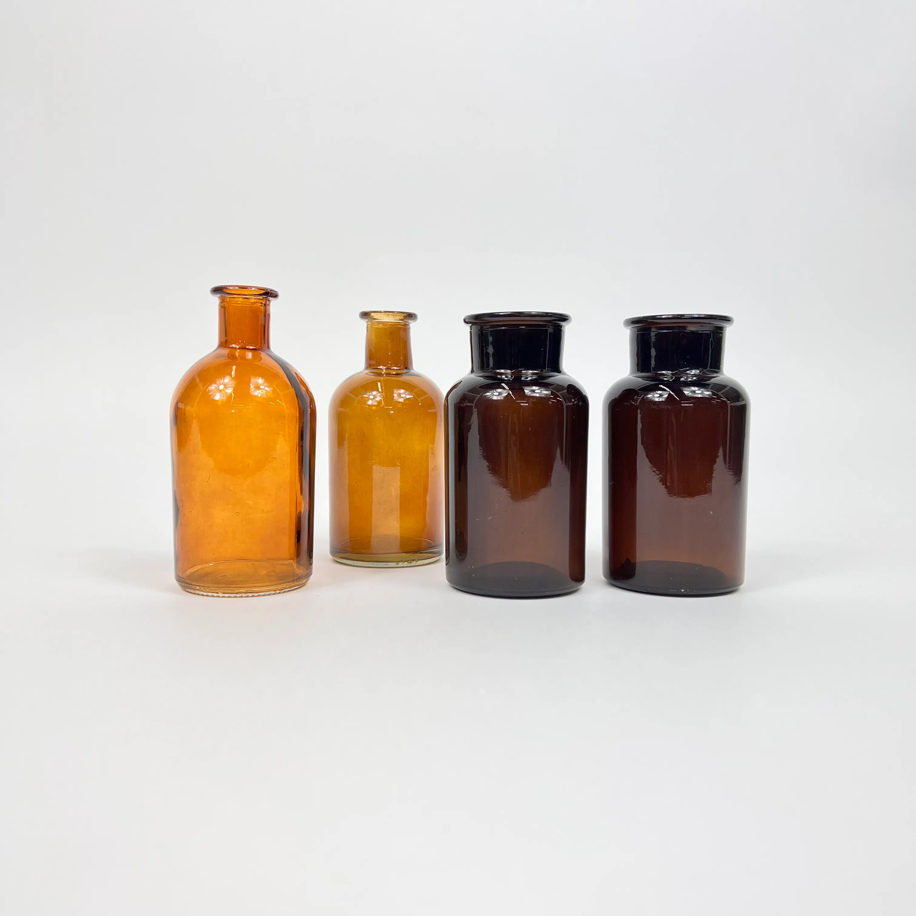 AMBER GLASS BOTTLE