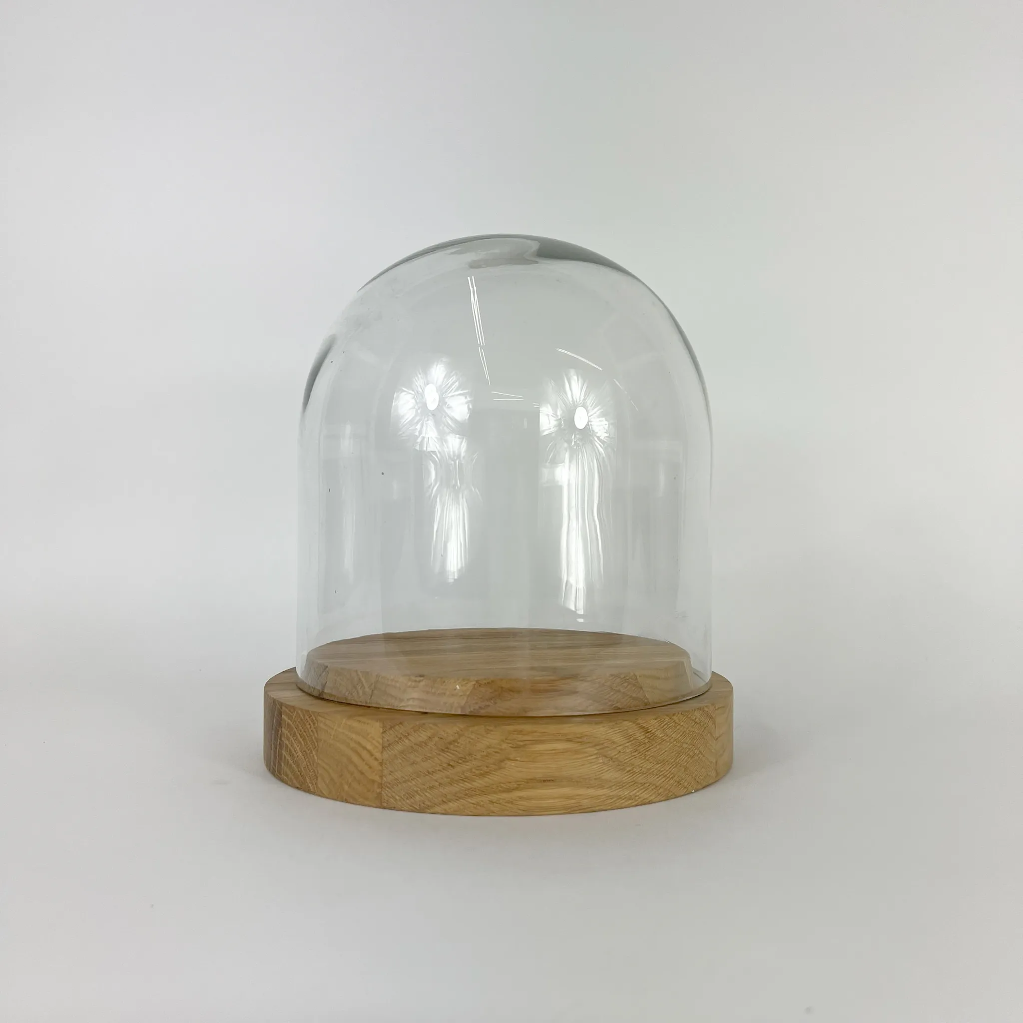 WIDE WOODEN BASE CLOCHE