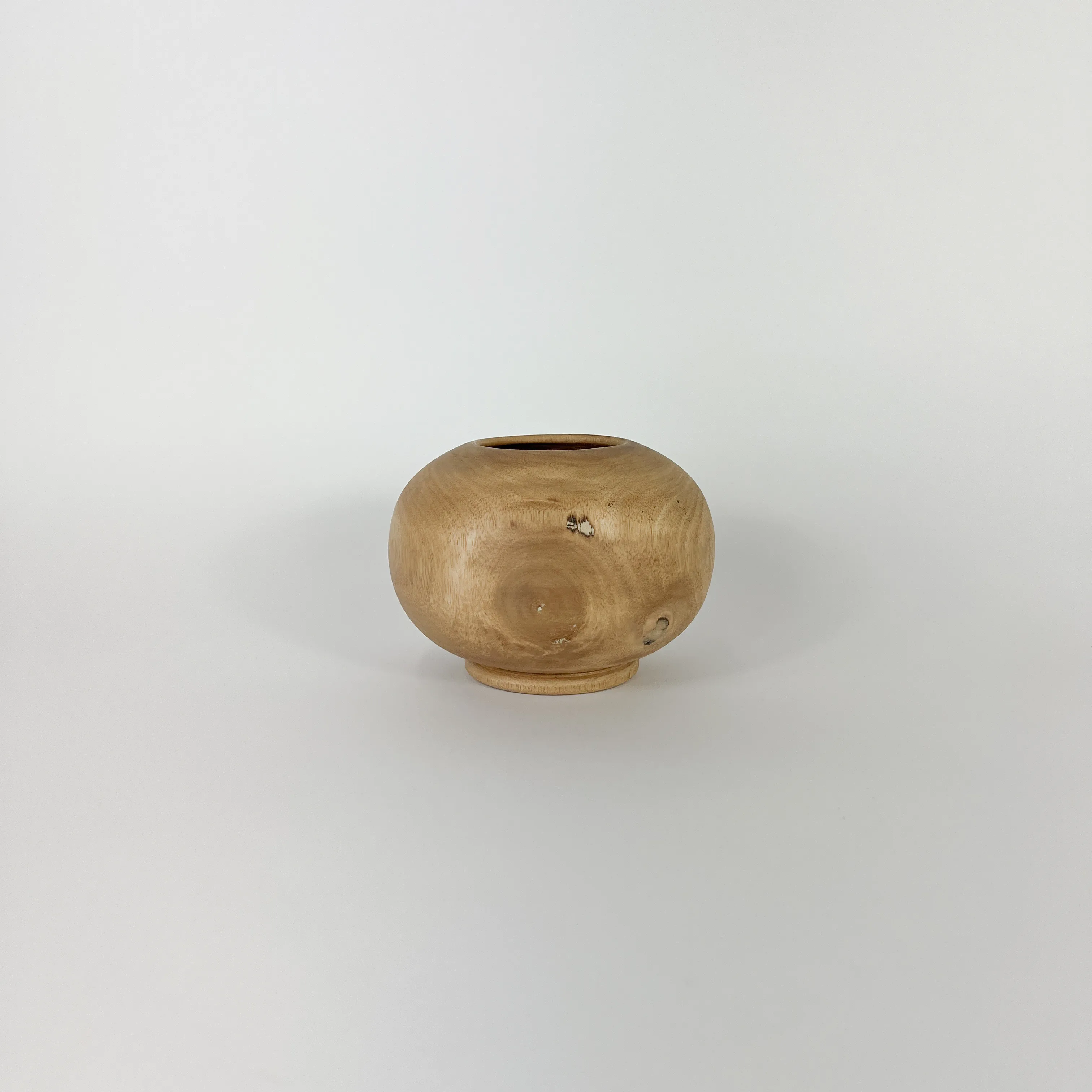MANGO WOOD ROUND POT
