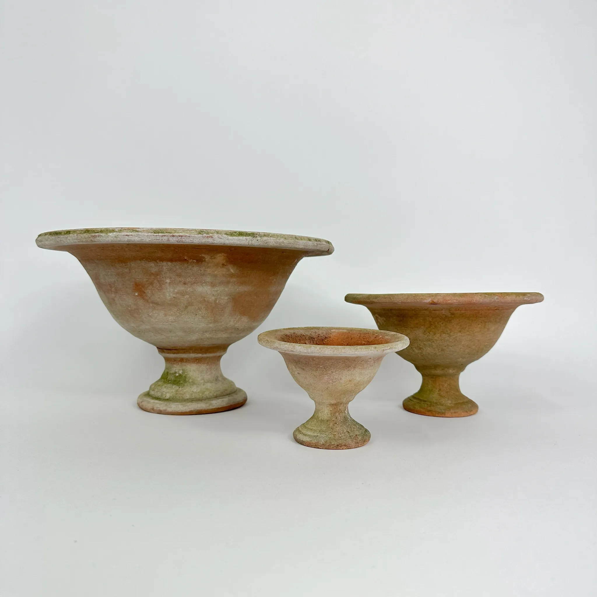 TERRA COTTA FOOTED BOWL