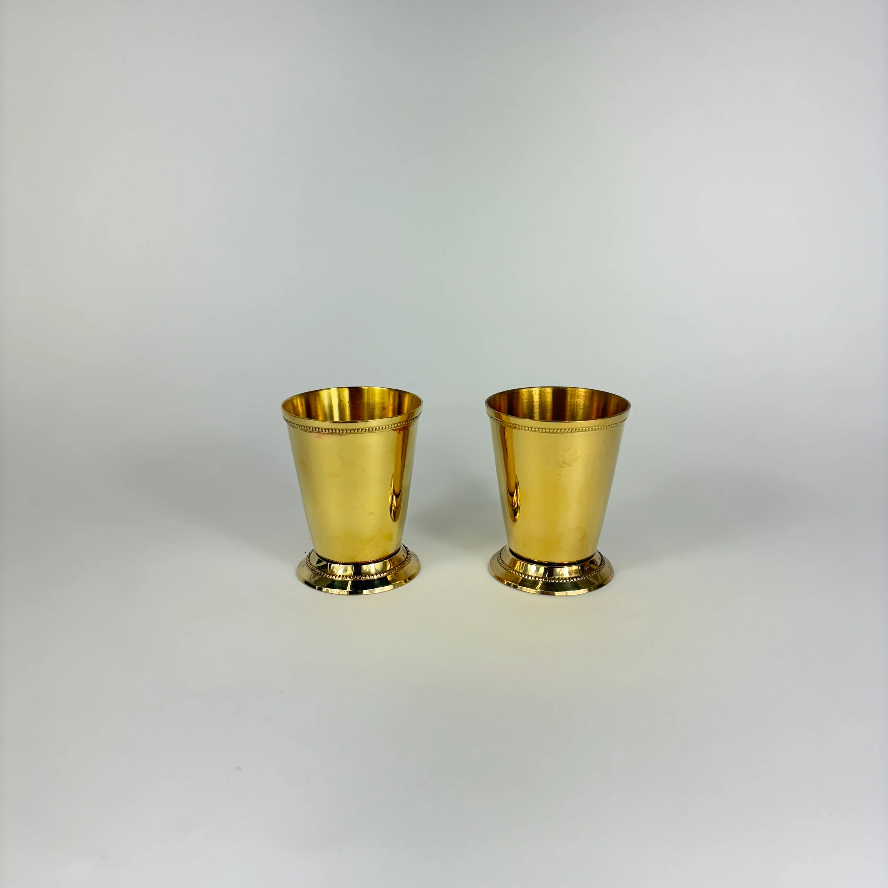 BRASS JULEP CUPS