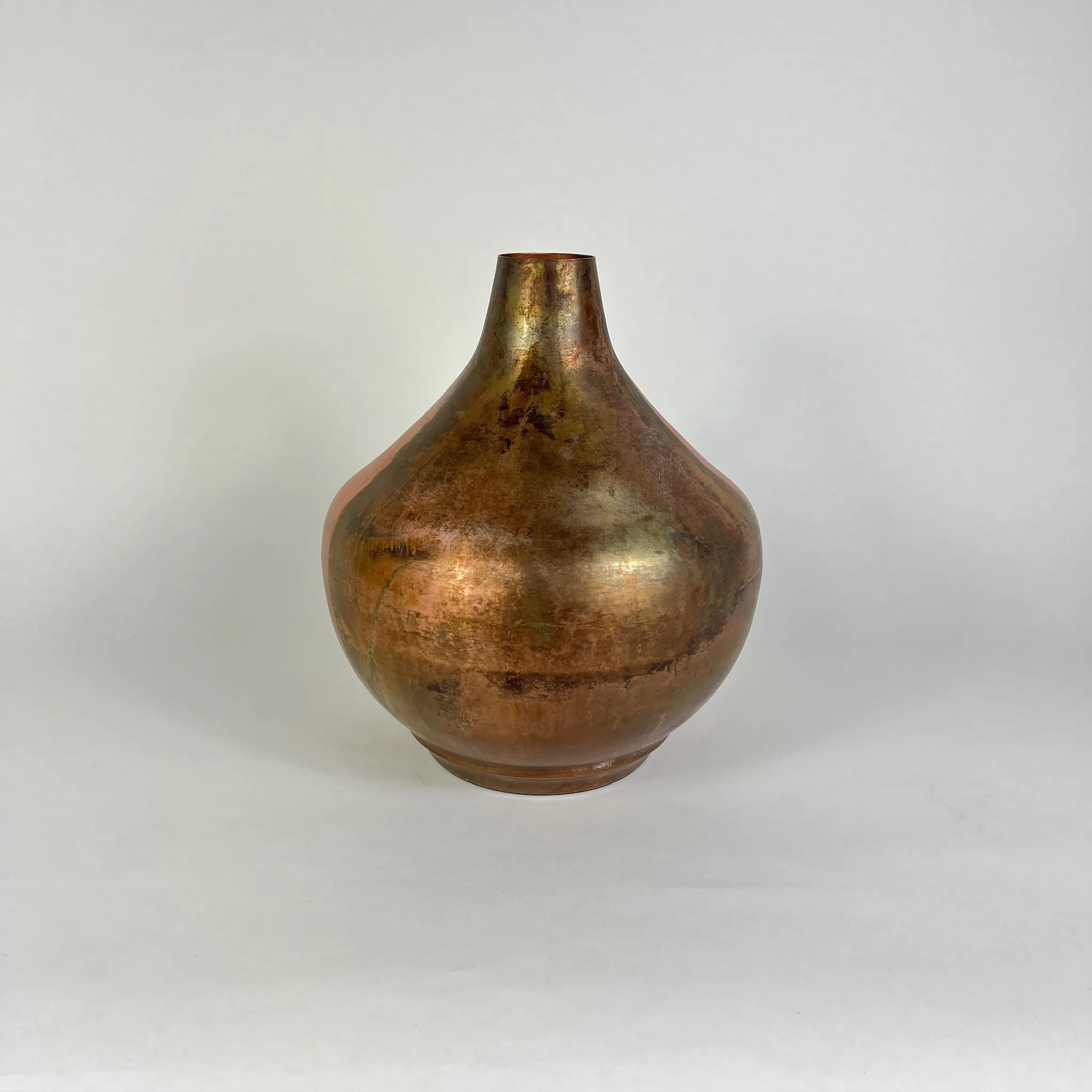 COPPER TEARDROP VASE
