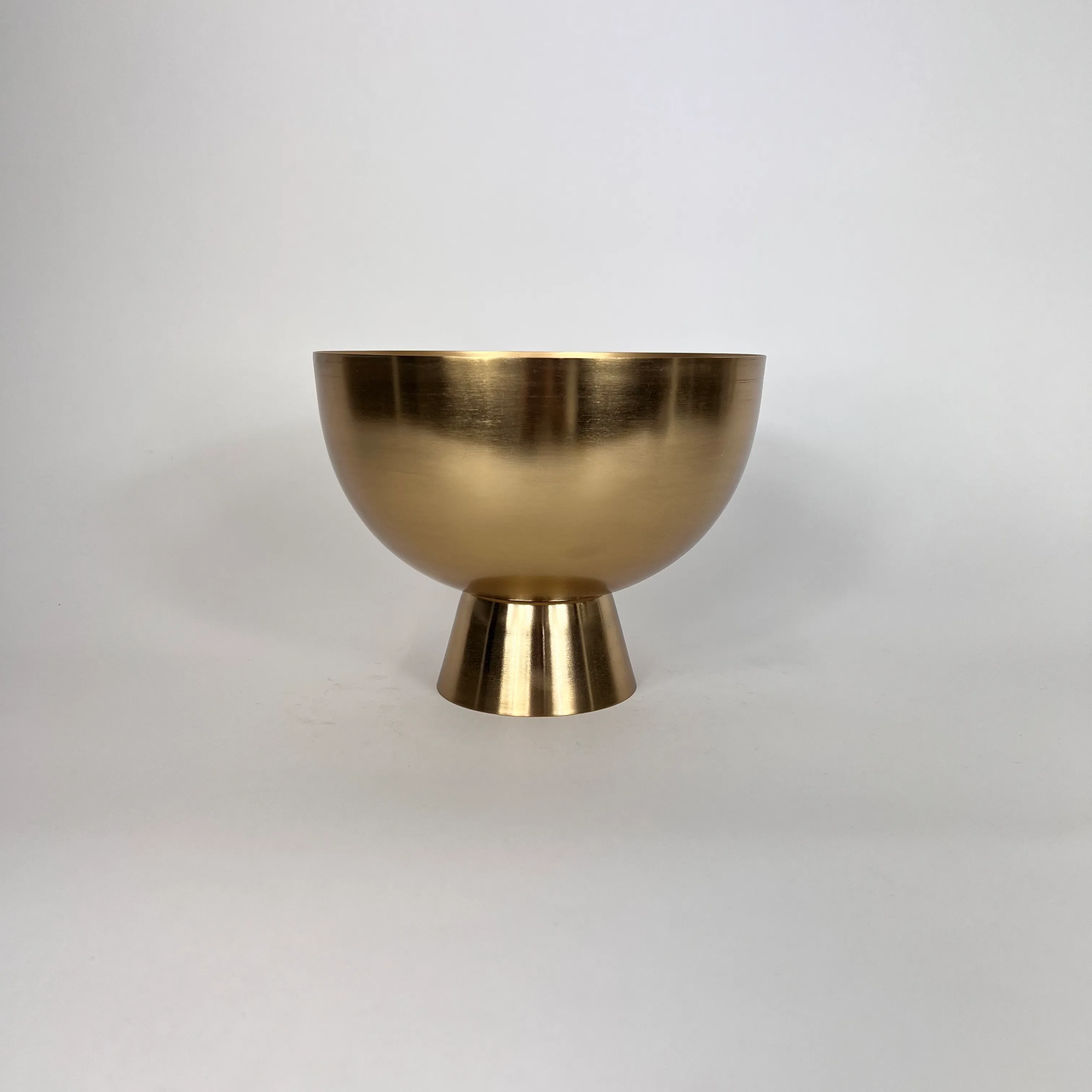 BRASS FOOTED COMPOTE